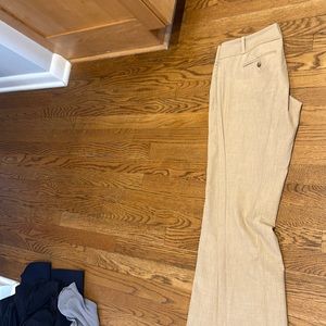 Flare tan business pants
